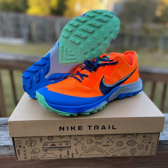 Nike Air Zoom Terra Kiger 7 Hiking Shoes Total Orange CW6062-800 Men Sz NEW - Picture 3 of 15